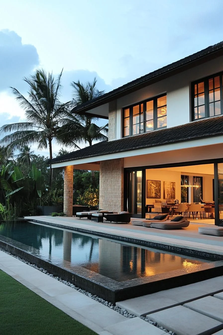 A Sunset Villa Among the Palms