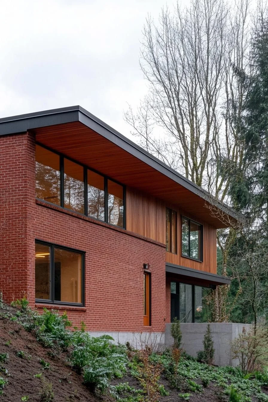 Organic Modern Slope House Design