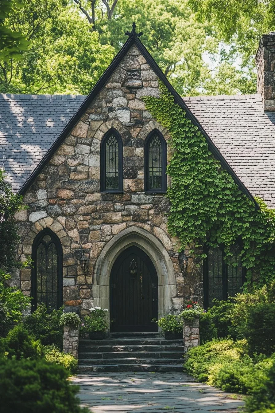 A Fairy-Tale Stone Cottage Wrapped in Ivy