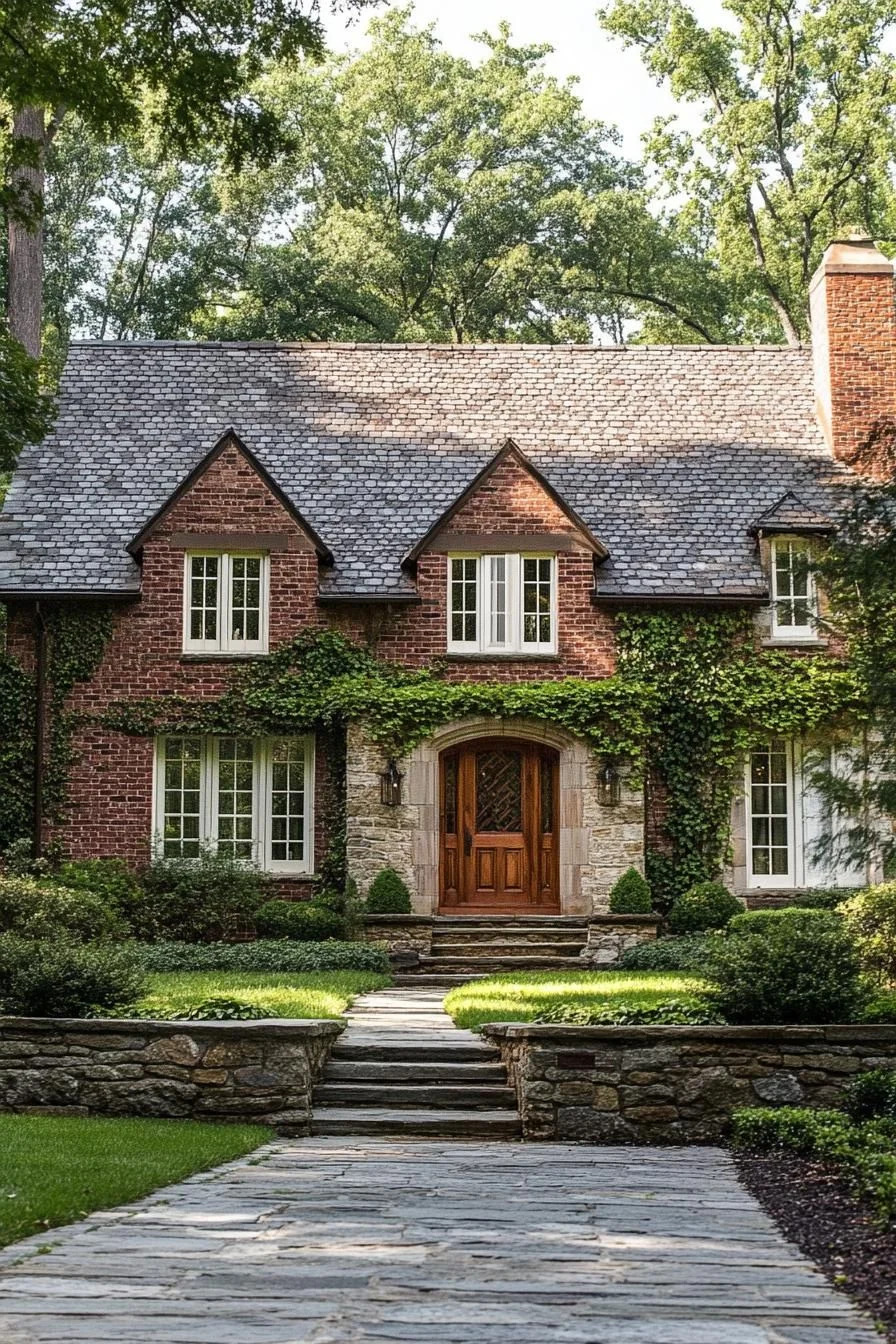 A Bramble-Covered Manor Set in Quiet Grounds