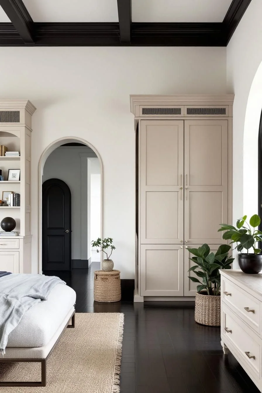 Arched Doorways and Potted Greenery