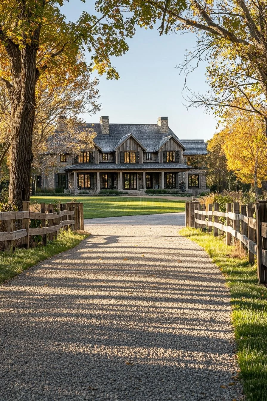 Rustic Escape Along the Gravel Path