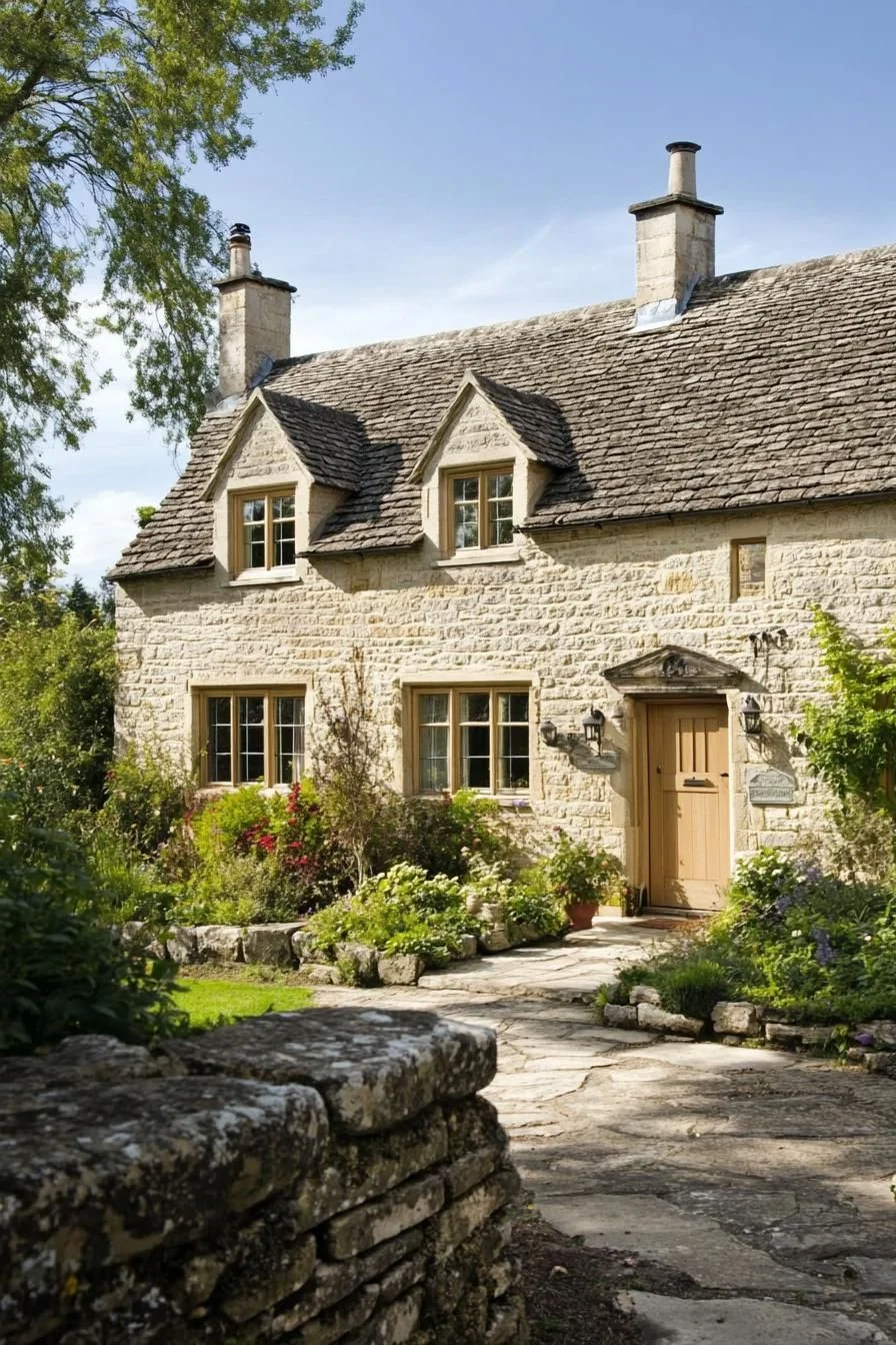 A Golden Gabled Cottage in the Grove
