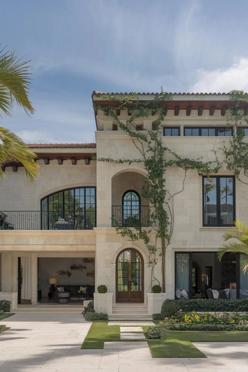 Villa Surrounded by Lush Gardens