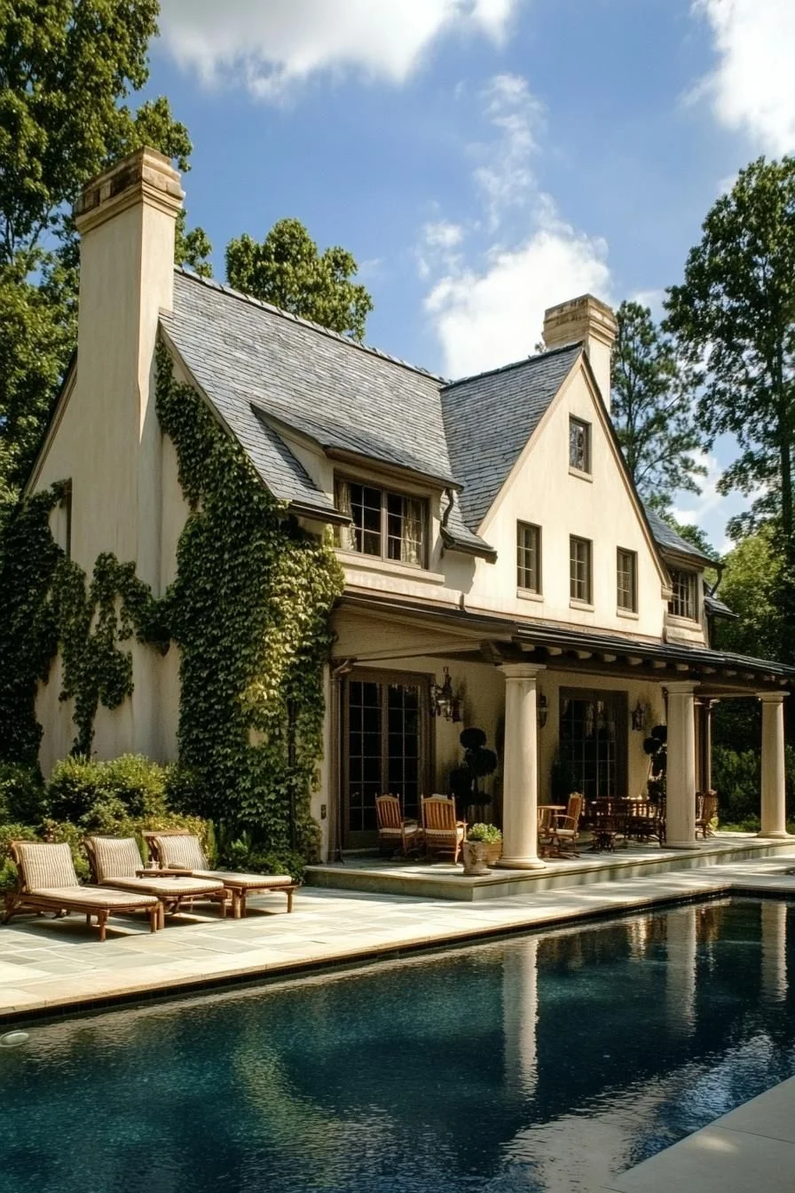 European Cottage With Vines and a Private Pool
