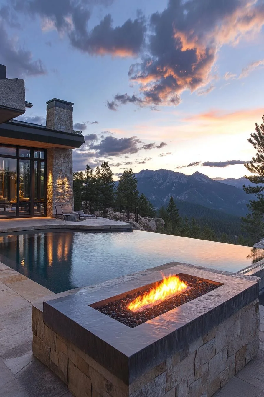 Infinity Pool With Fire Pit Edge - photo 3