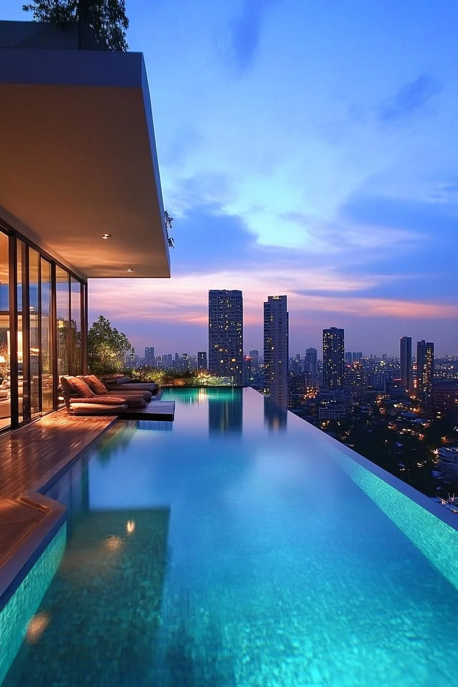 Infinity Pool With City Skyline Views - photo 2