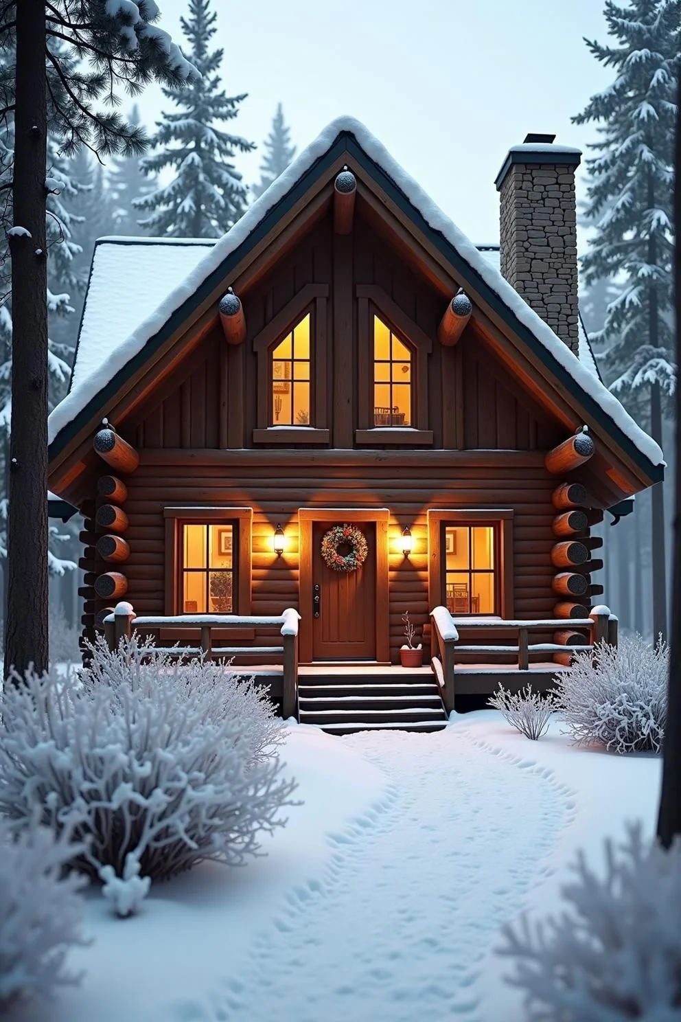 A Snug Log Cabin Retreat