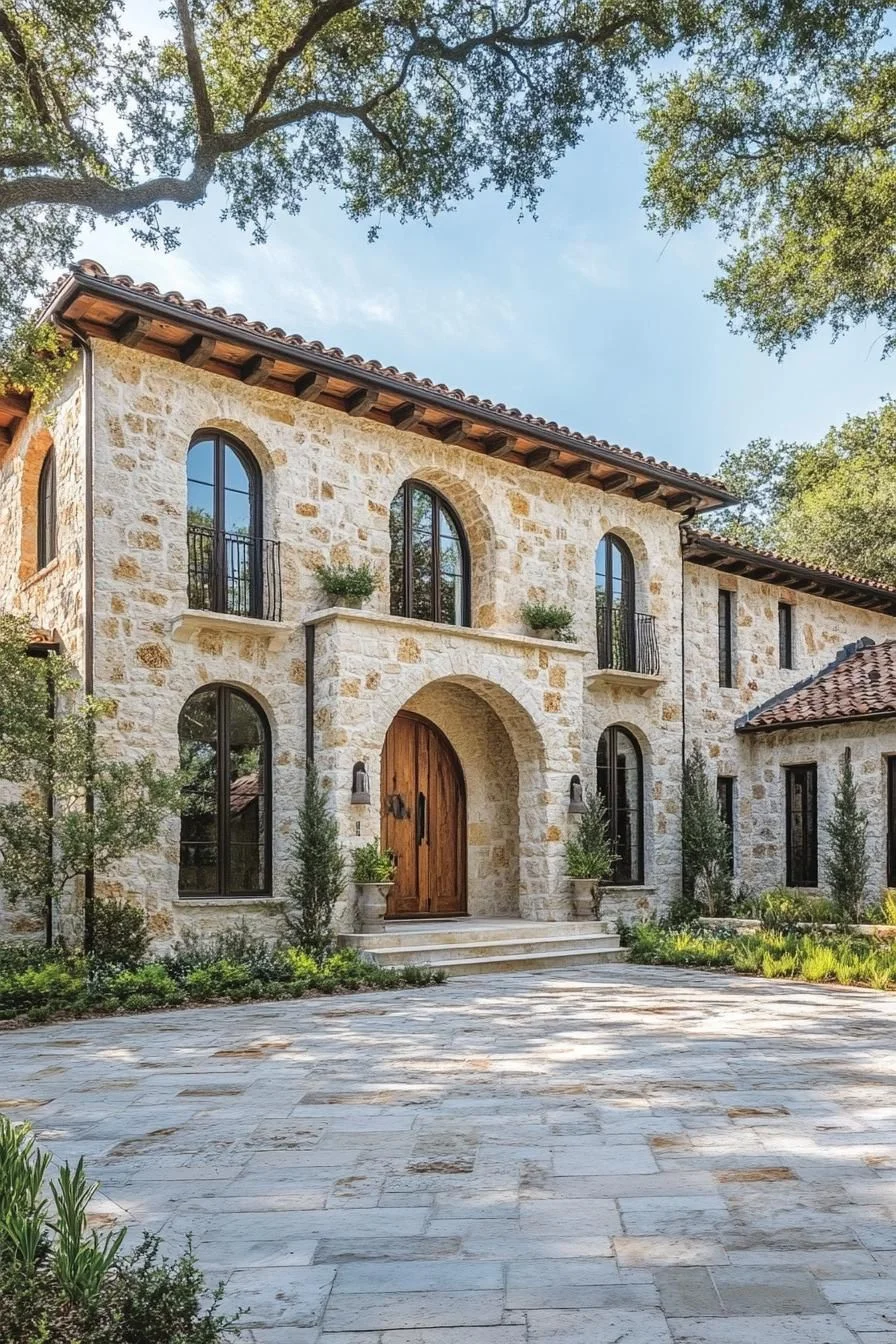 A Stone Gateway into Tuscan Countryside