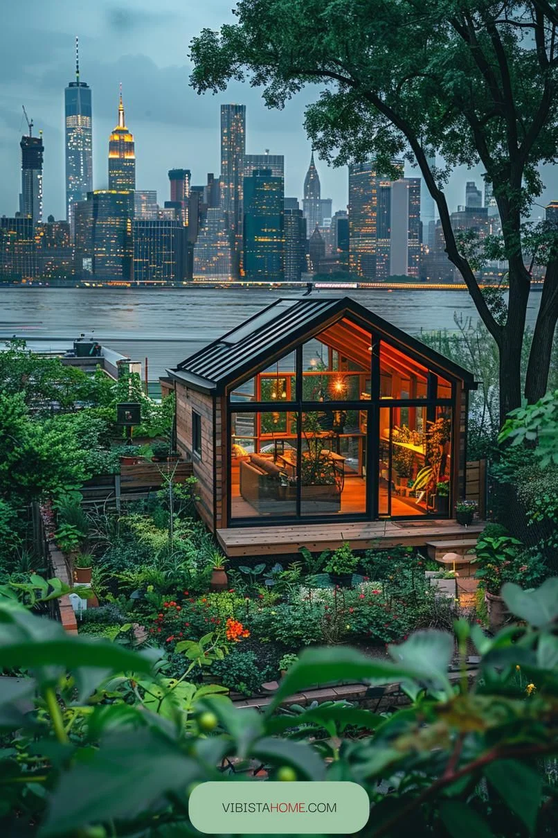 4. Tiny Rooftop Greenhouse Living - photo 3