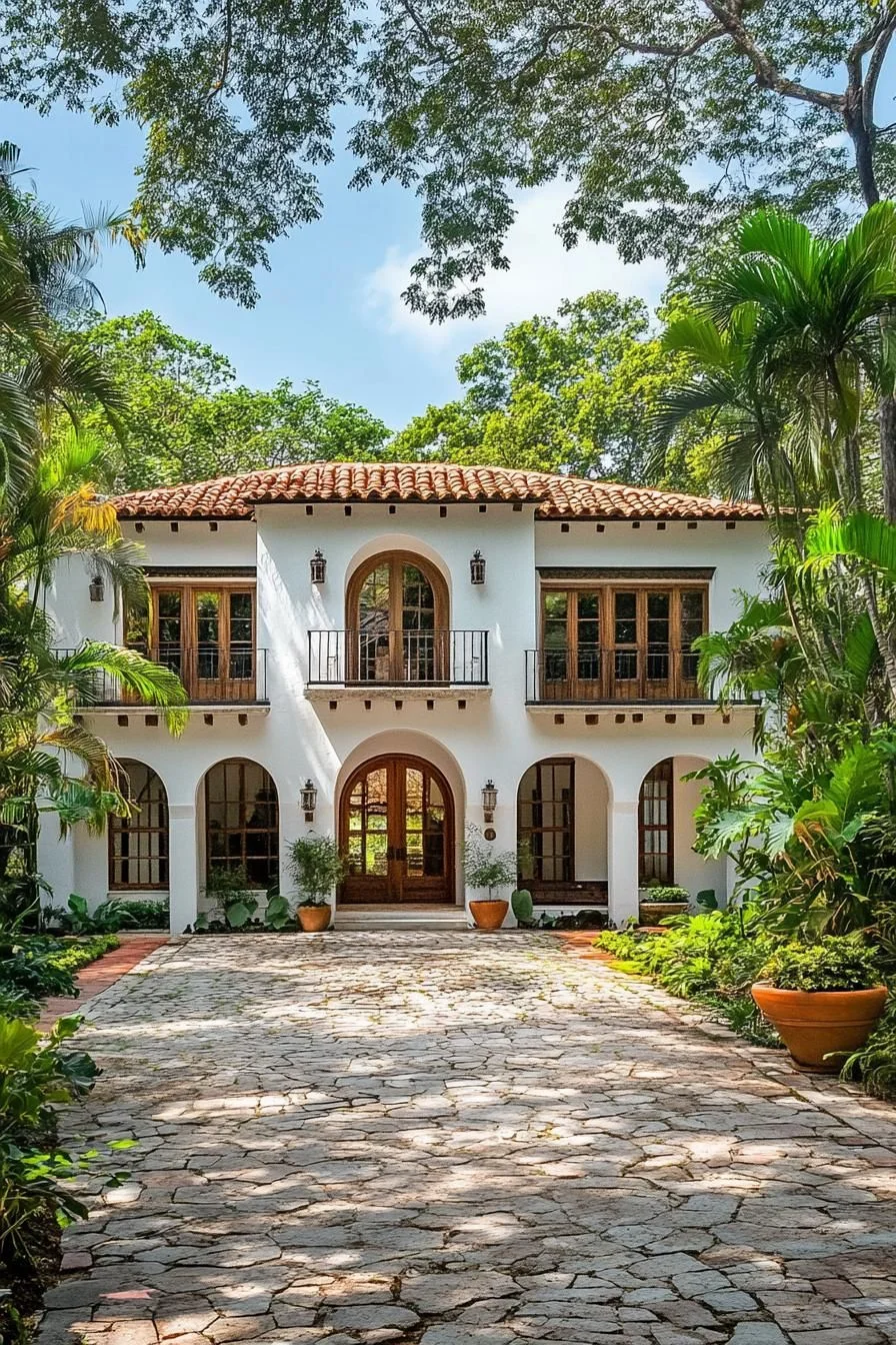 A Mediterranean Retreat Under Lush Trees