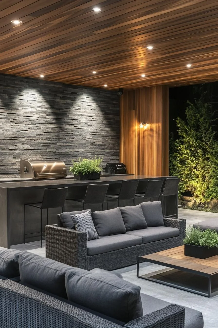 Wicker Wonderland: A Plush Outdoor Lounge