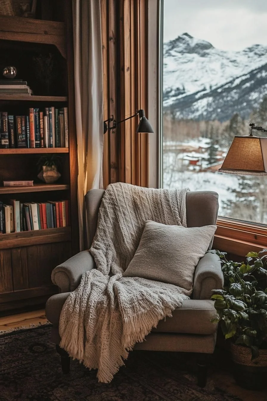 Alpine Reading Corner With Relaxed Vibes