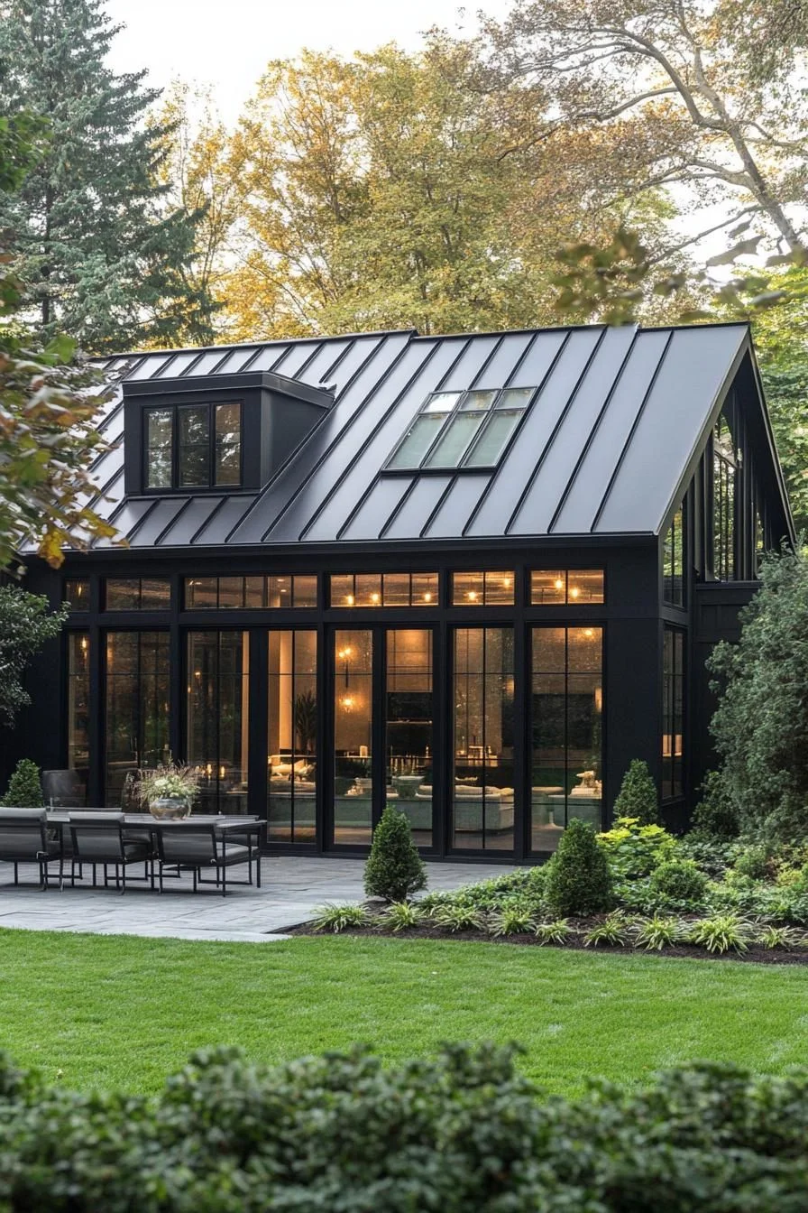 Glass-Walled Barndominium Hideout