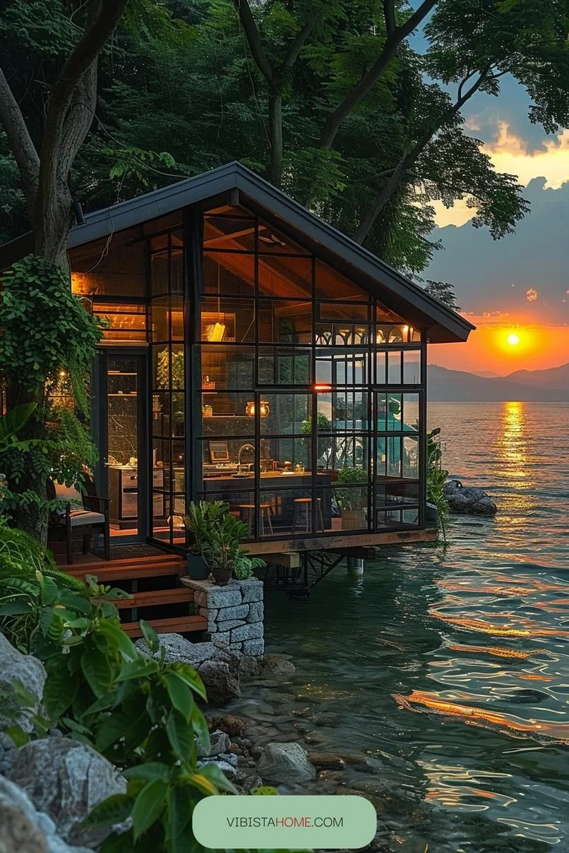 1. Glass Mini Cabin by the Lake - photo 3