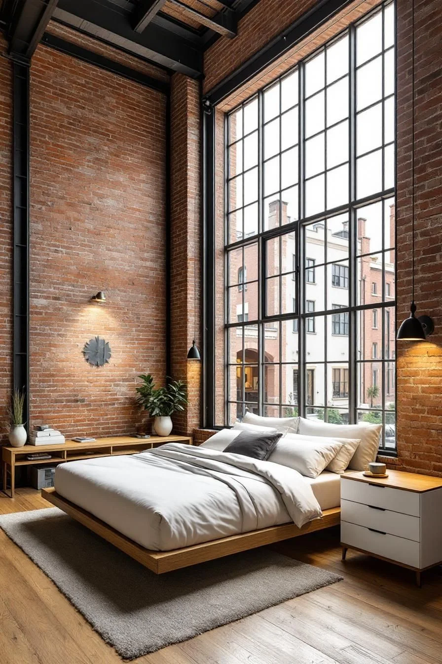 Big Windows Meet Brick Charm