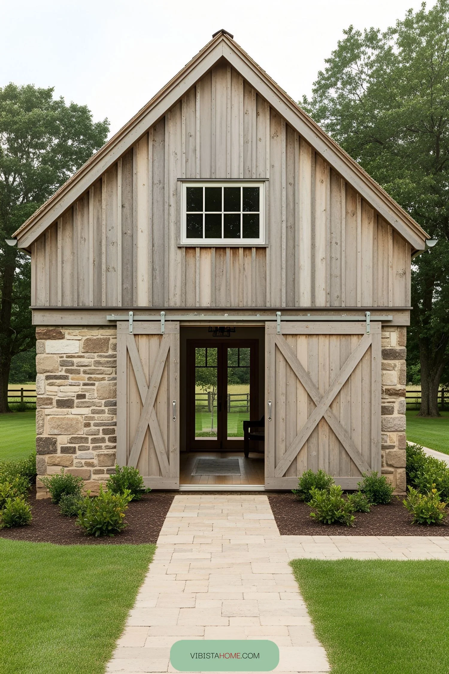 Rustic Barn-Style Home in a Meadow