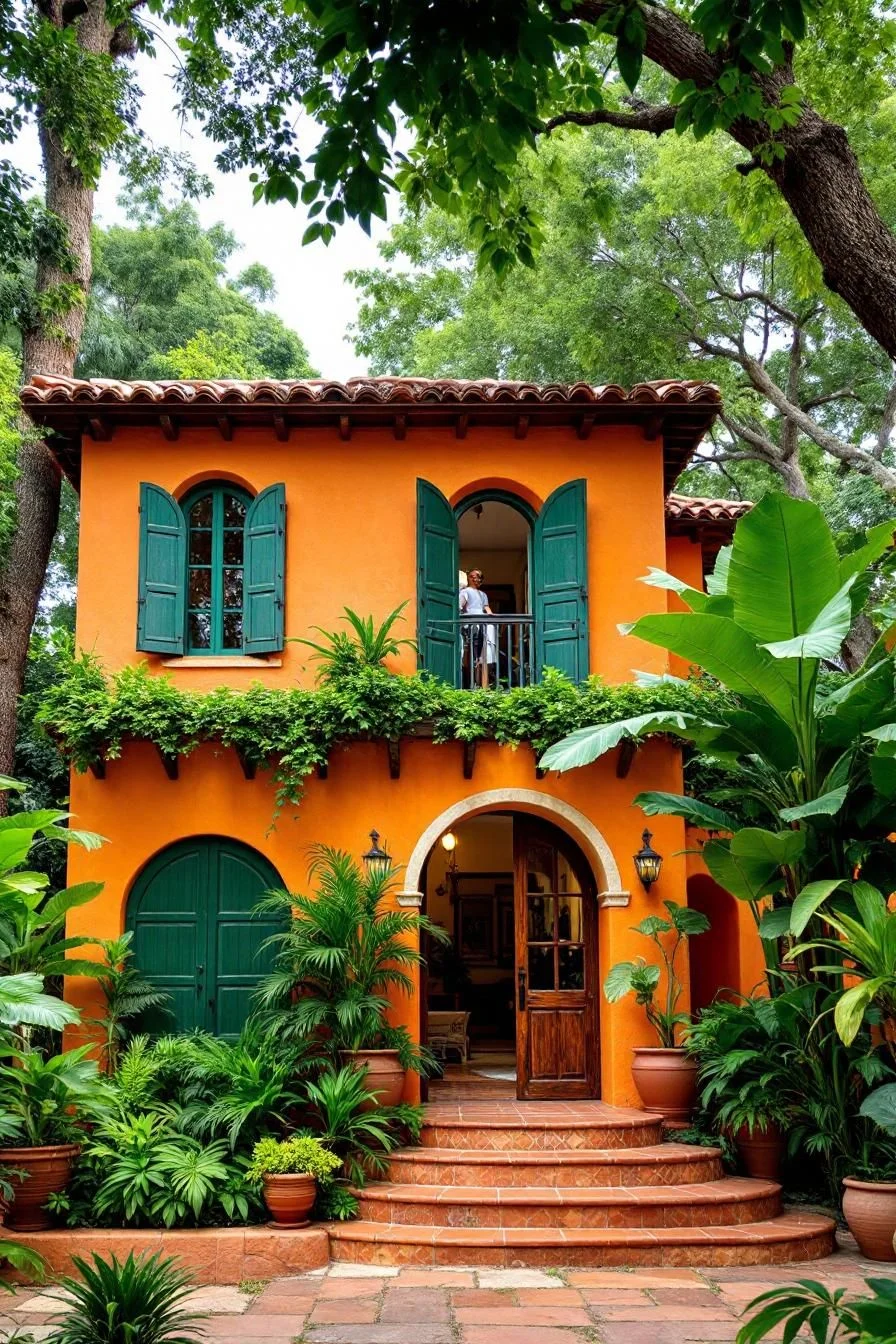 A Lively Home With a Green Veranda