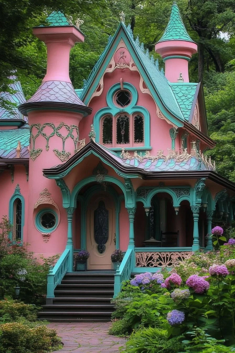 An Exquisite Cottage Painted for a Fairytale