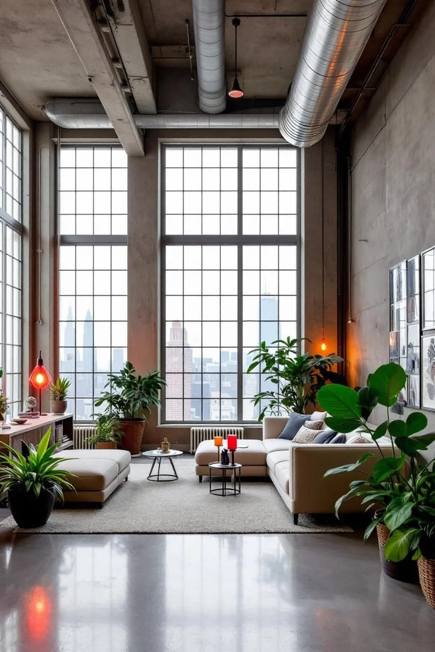 A Jungle-Inspired Loft With Skyline Views