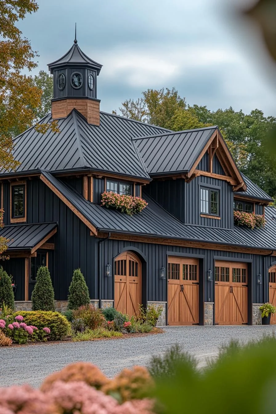 Rustic Barn House With Warm Glow