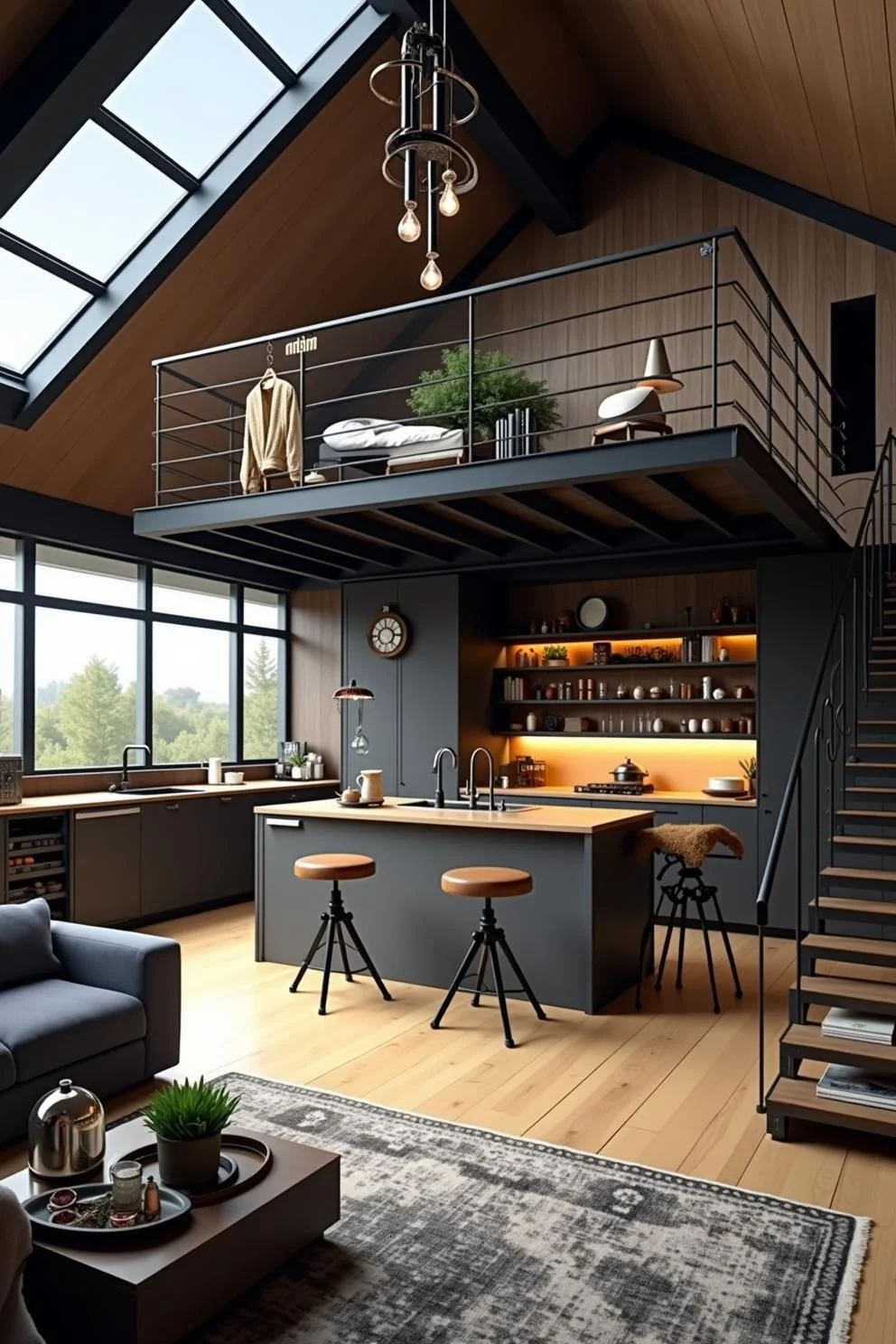 Cozy Loft Kitchens Worth Copying