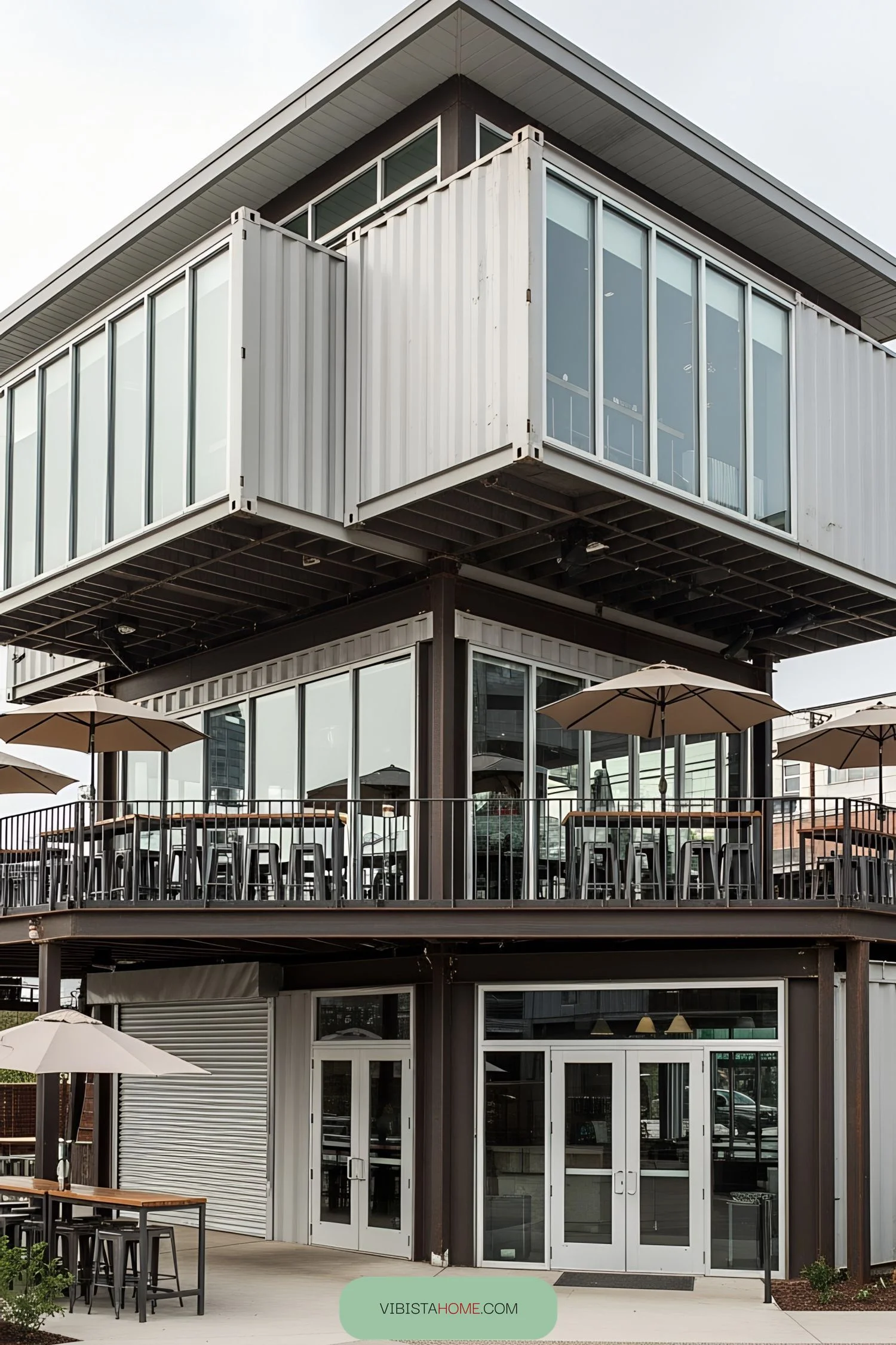 Stacked Container Drink Bar