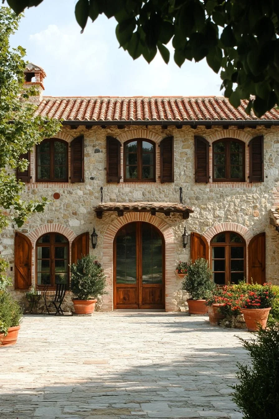 A Storybook Facade in Stone and Sunlight