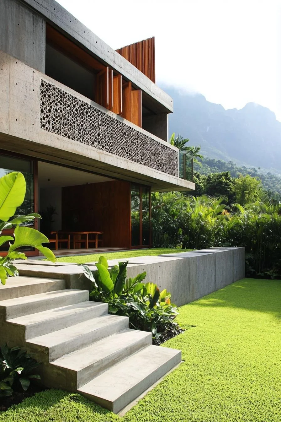 A Tropical Home with Sweeping Mountain Views