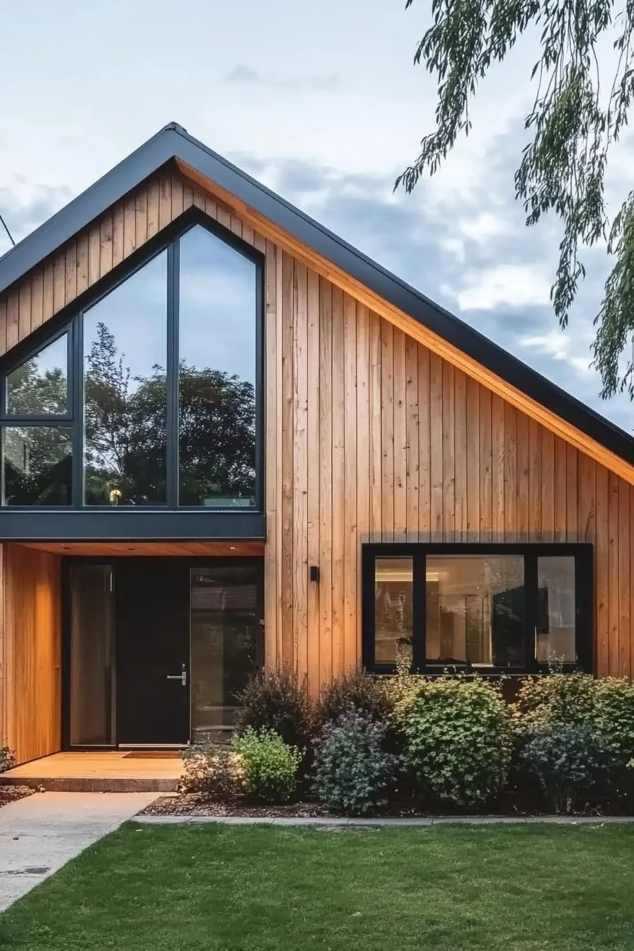 A Cozy Modern Home in Timber Cladding