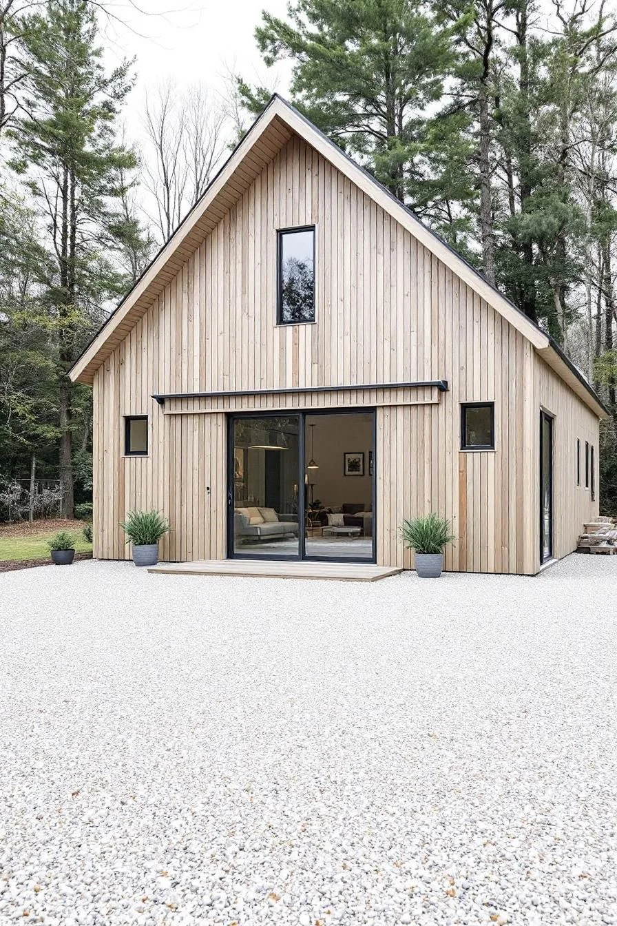 A Timber Retreat Set in the Forest