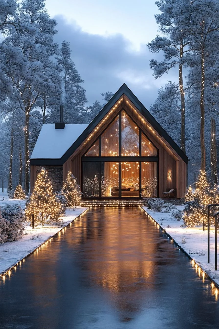 A Sparkling House in a Winter Wonderland
