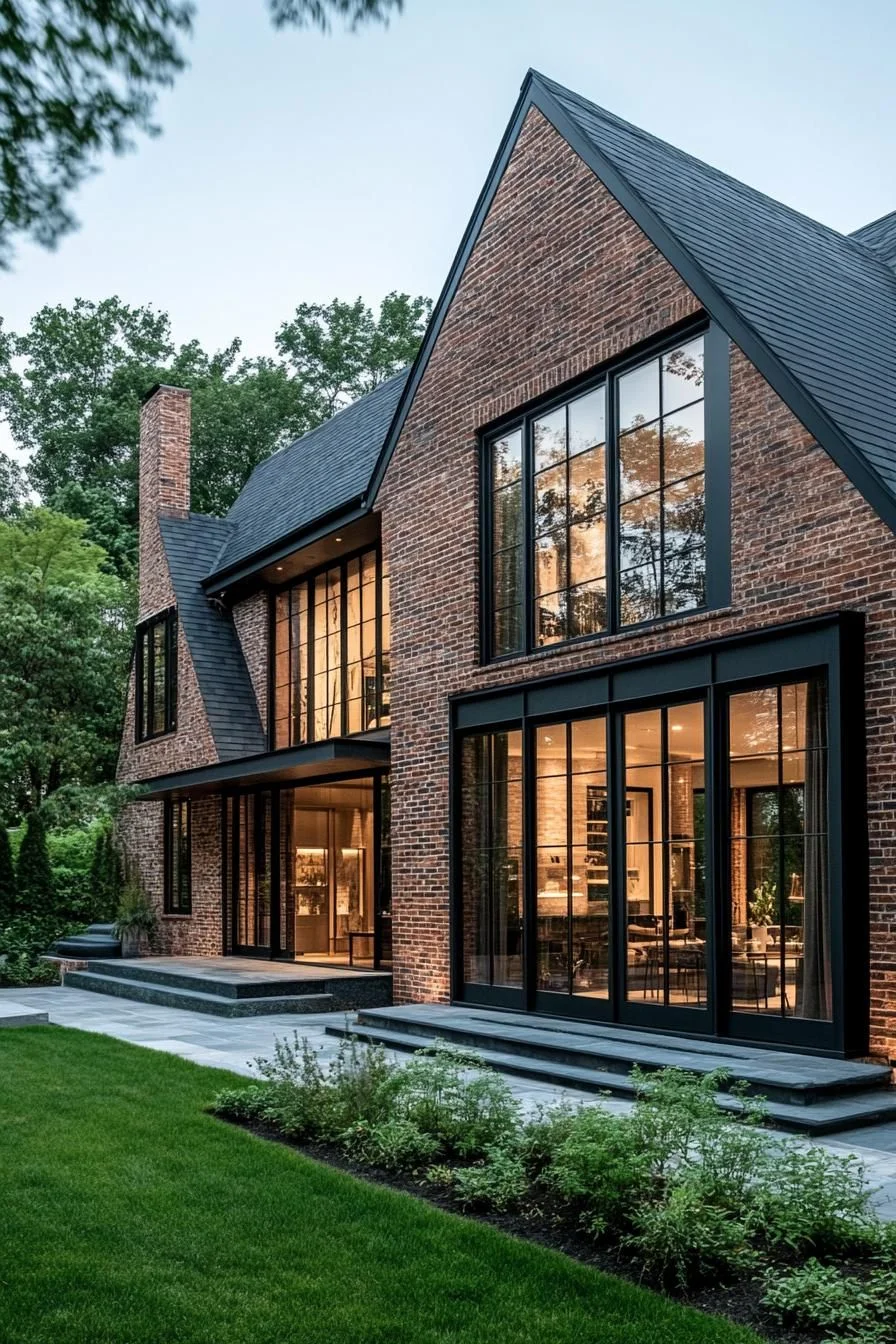 Brick Beauty Set on a Suburban Lot