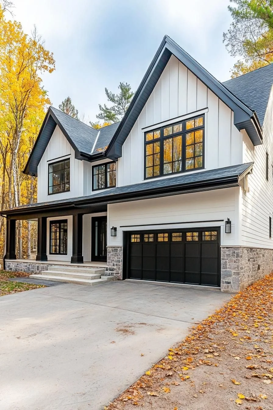 Modern Farmhouse in Black and White