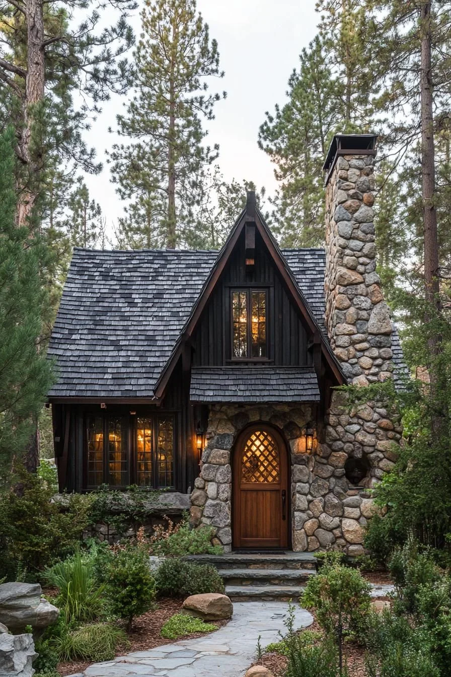 A Stone Cottage Tucked in the Pines