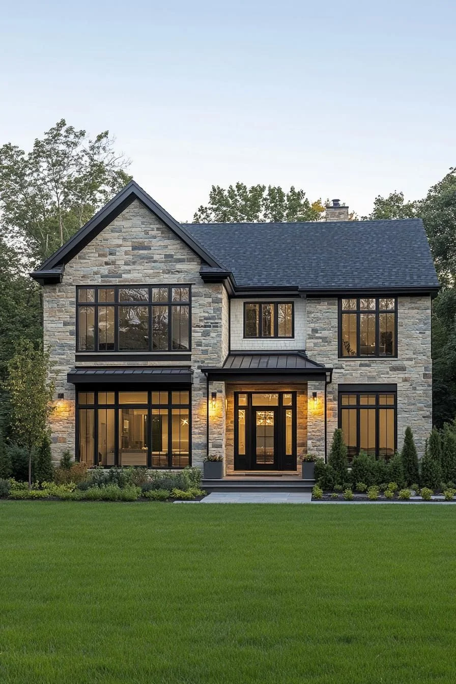 A Glimpse of Granite in Suburban Design