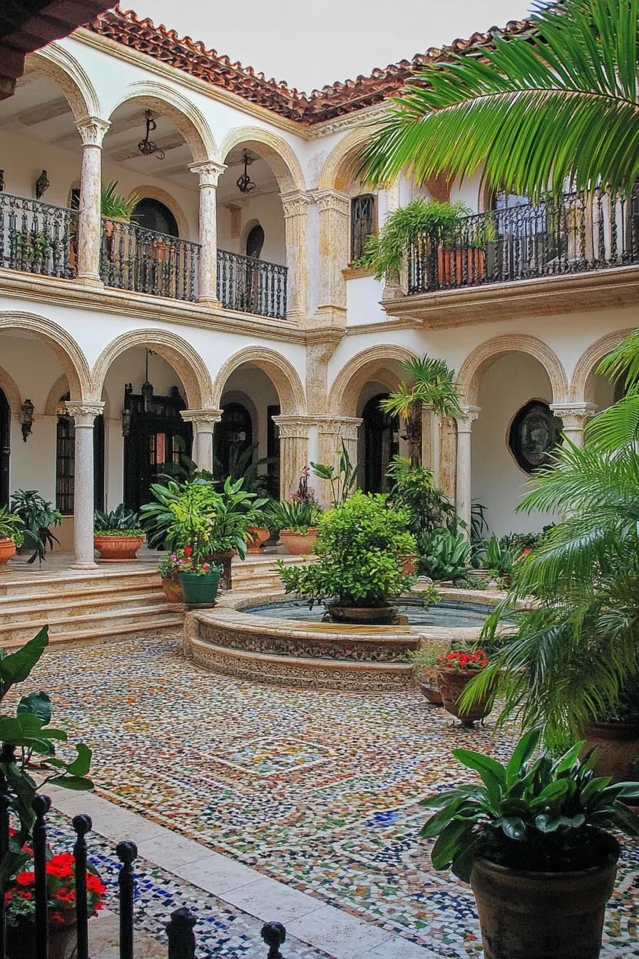 Spanish Courtyard Built for Relaxing