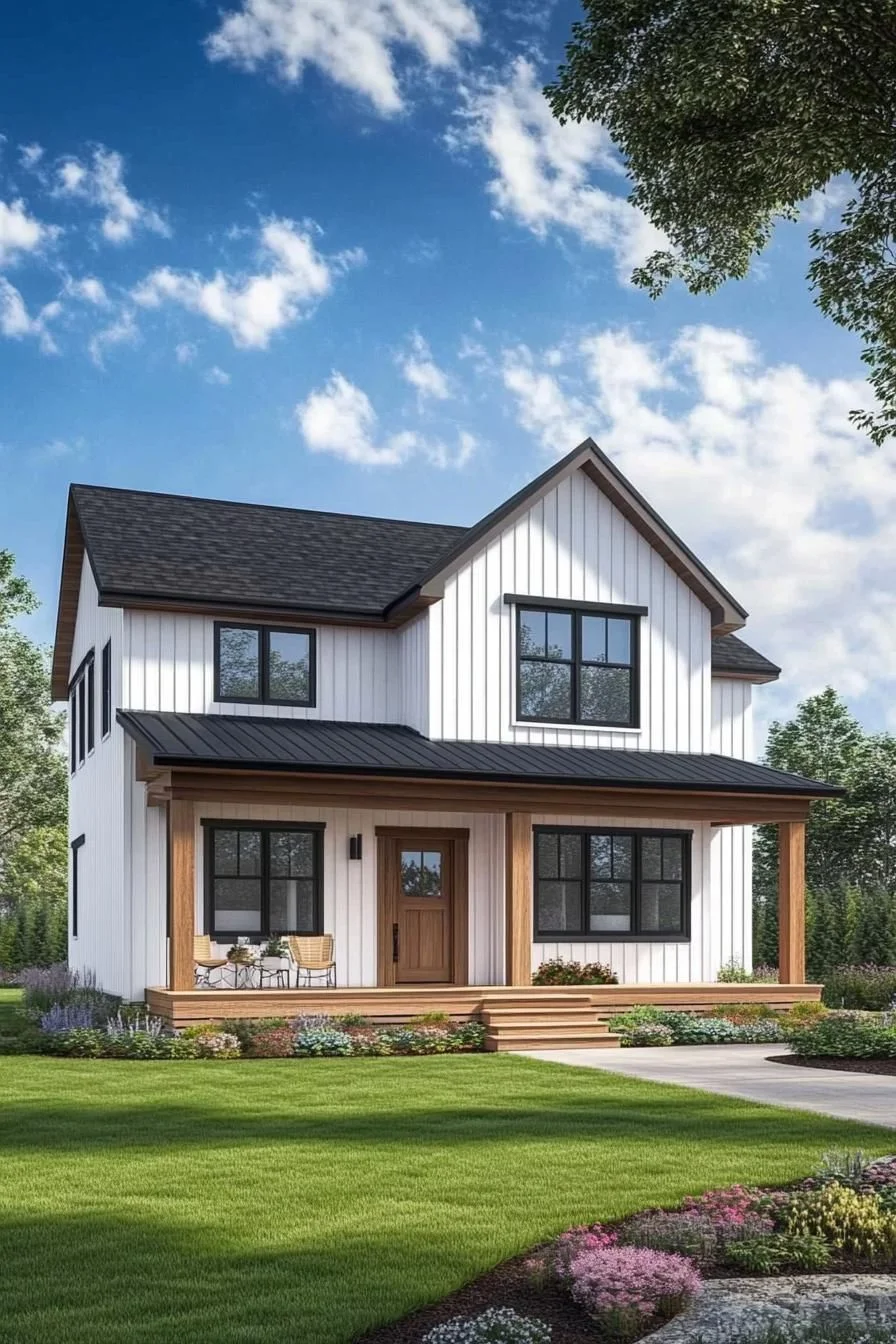 Classic Gabled Farmhouse Look