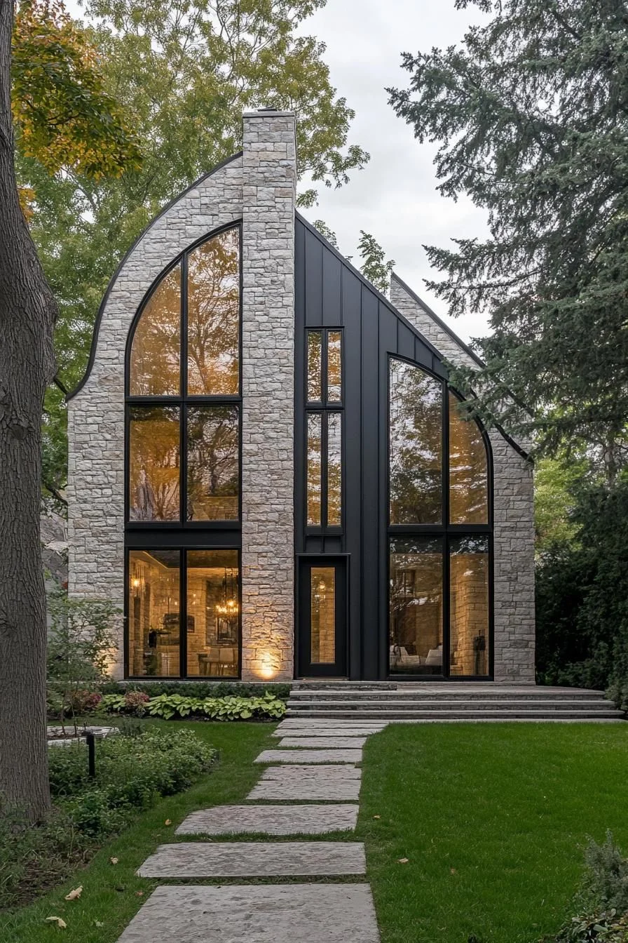 A Stone Cottage with Castle-Like Presence