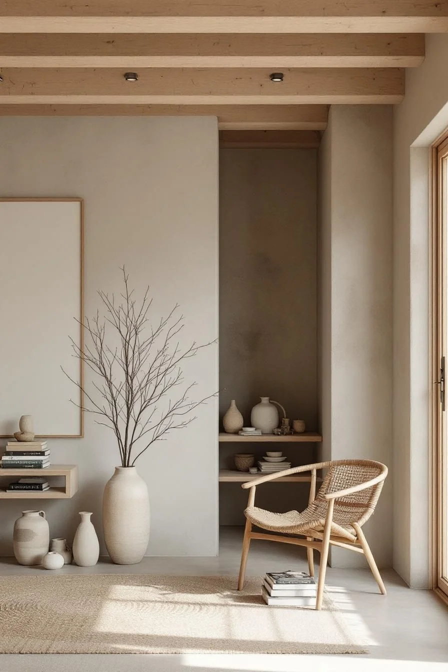 Calm Living Through Rustic Wabi Sabi Style