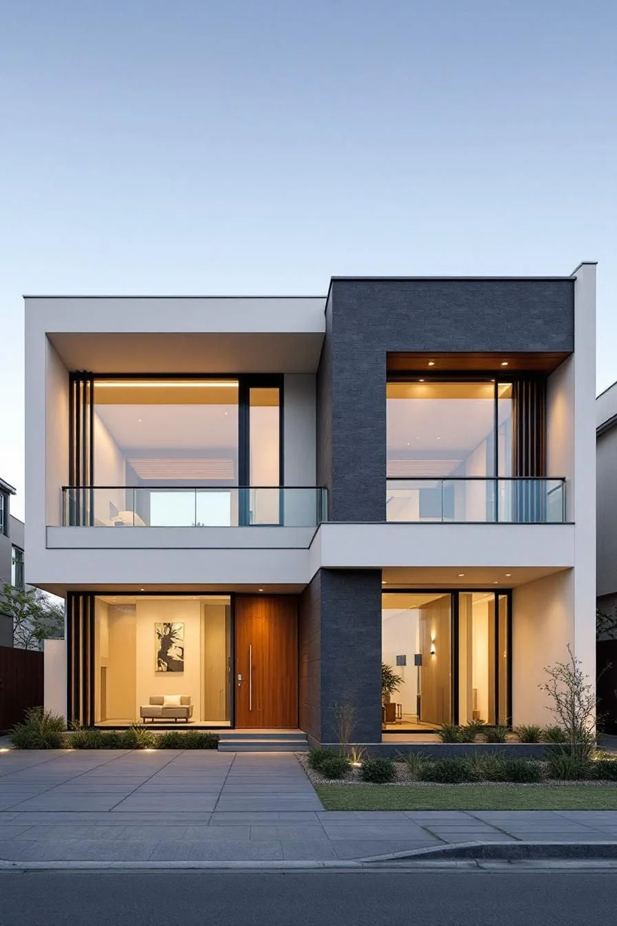 A Minimalist Home Under Twilight Skies