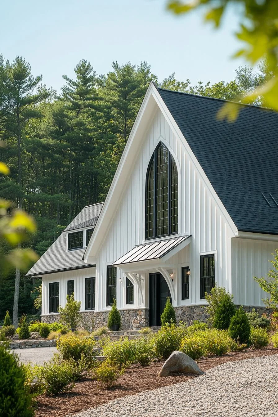 A Gabled Gothic Home Among Pines