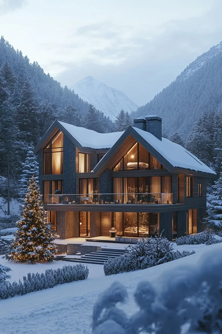 Cozy Mountain Retreat in Winter