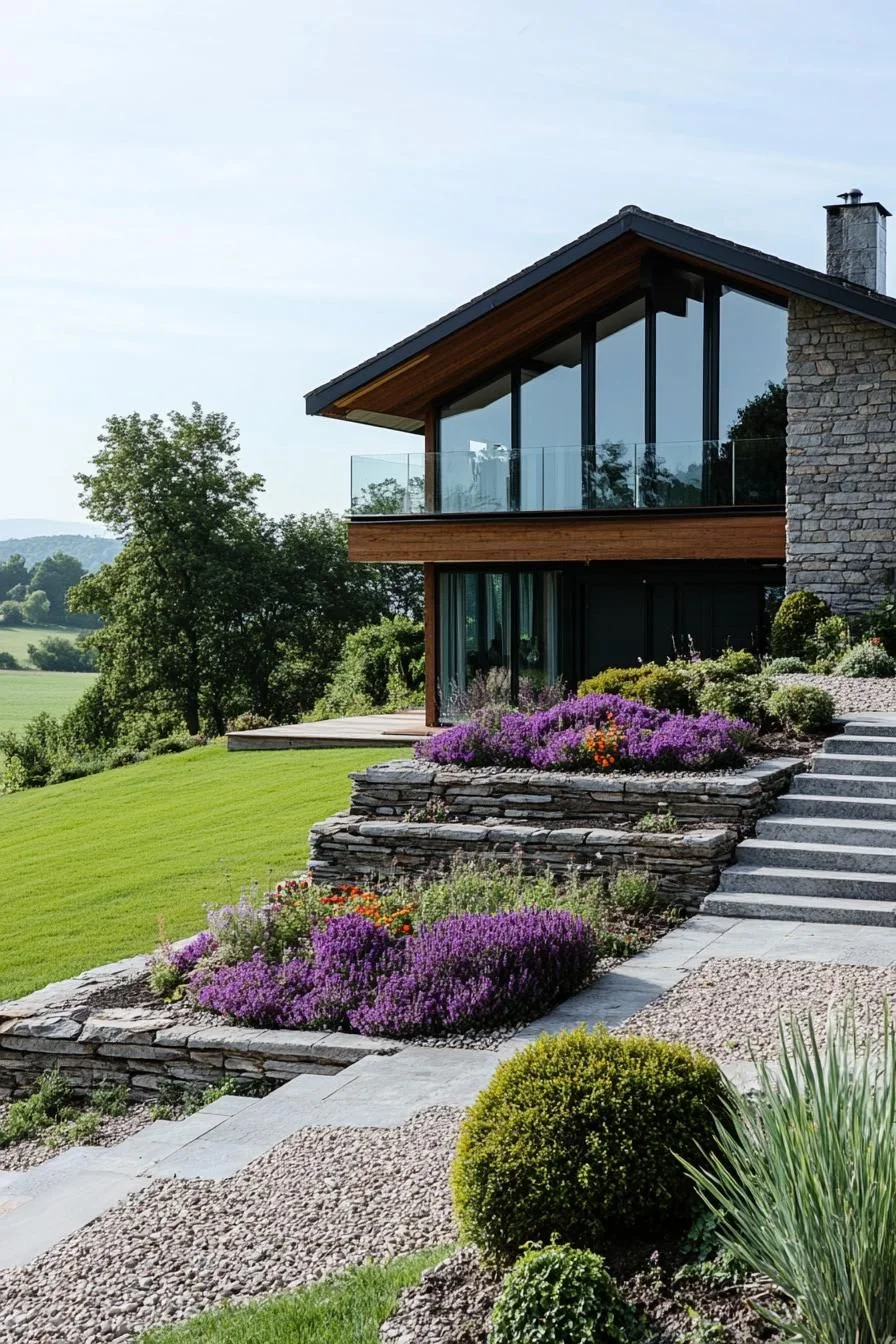 Stacked Stone Flower Beds - photo 3
