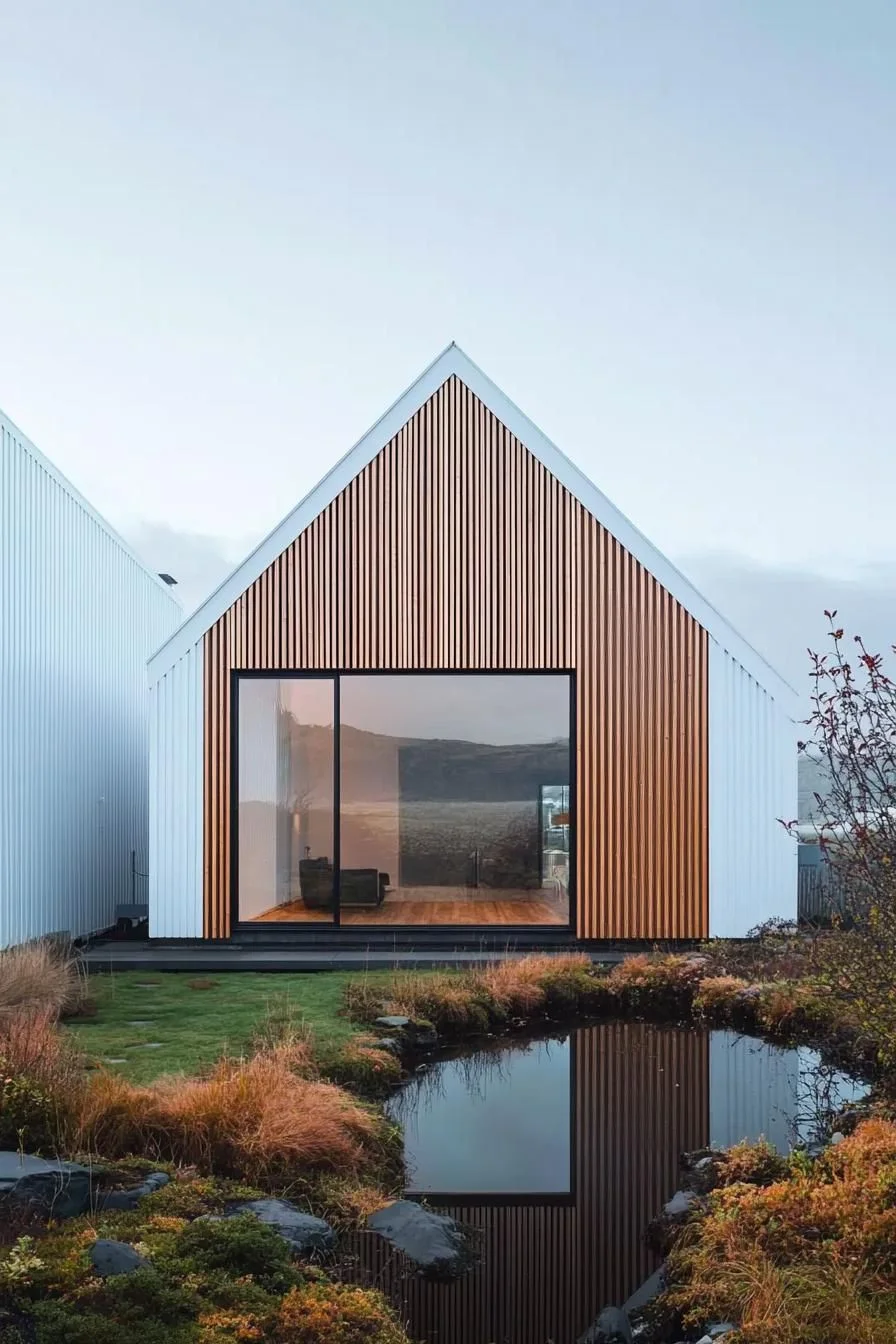 Triangle Motifs in a Timber Facade