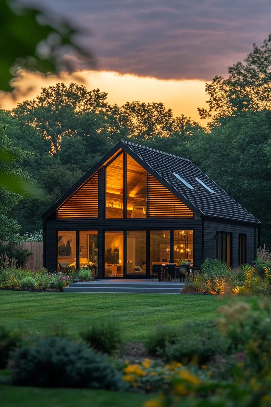 Warm Fireside Glow in a Barn Sanctuary