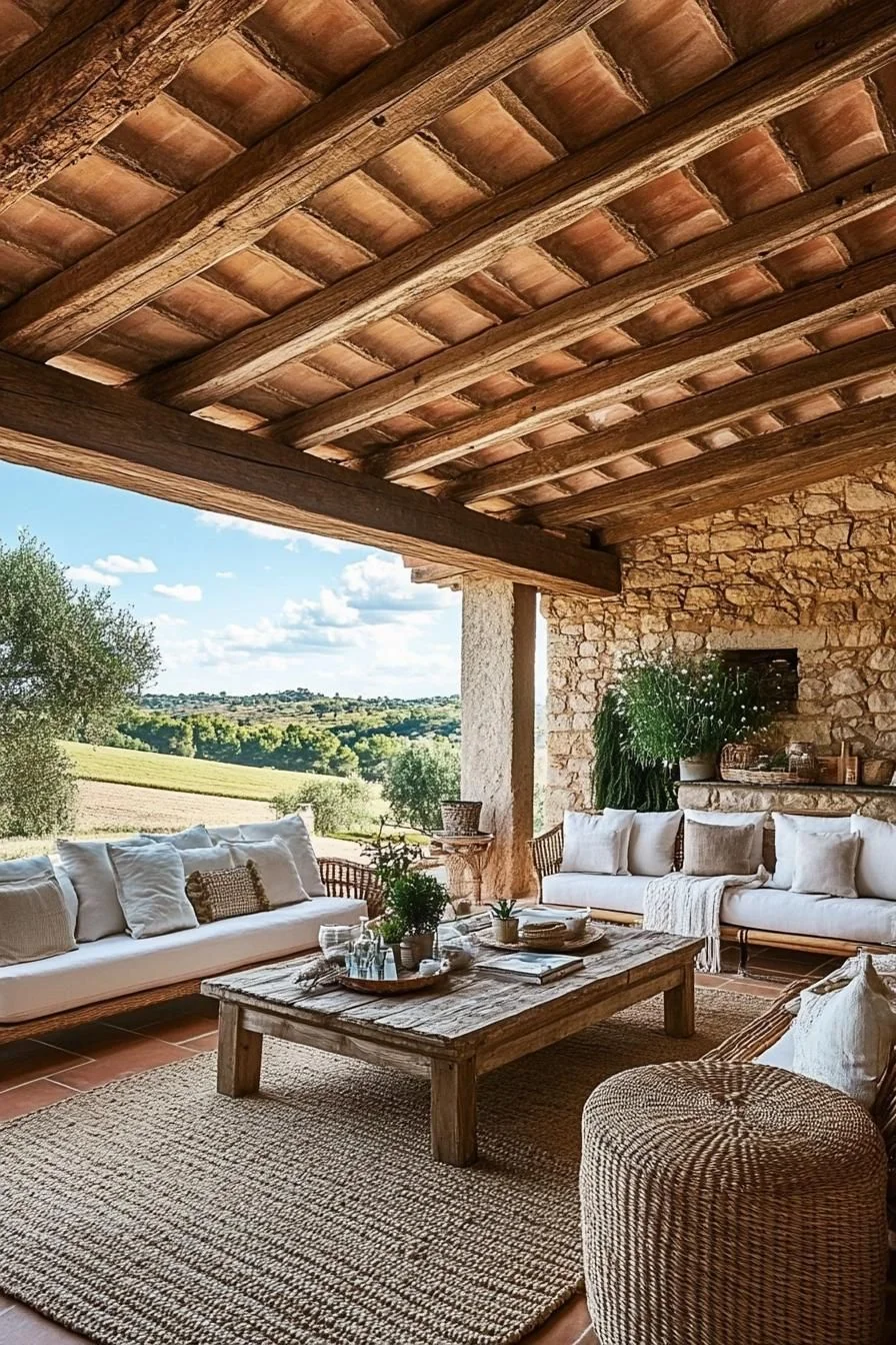 Sunset Siesta: An Open-Air Rattan Retreat