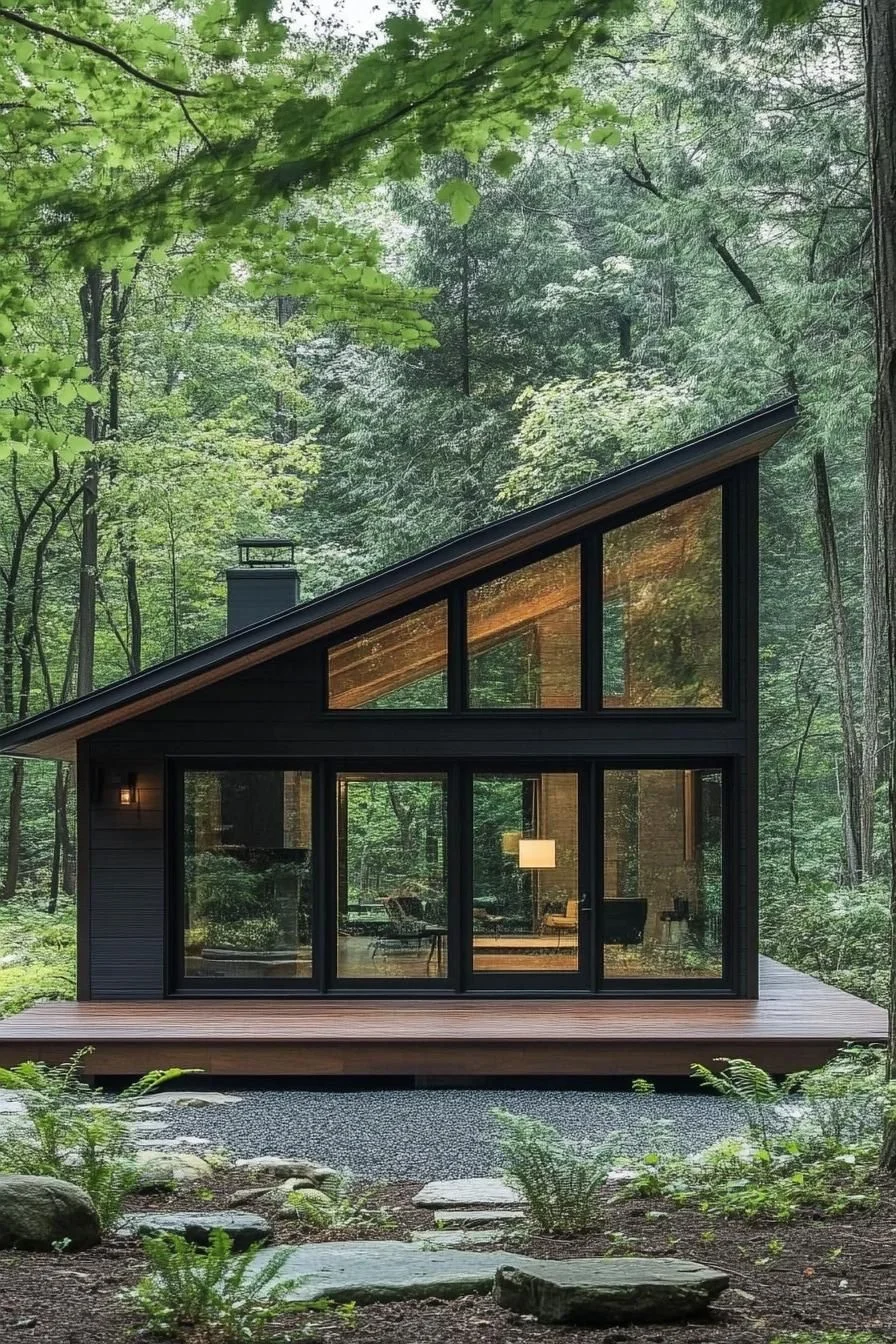 A Glassy Woodland Retreat at Its Peak