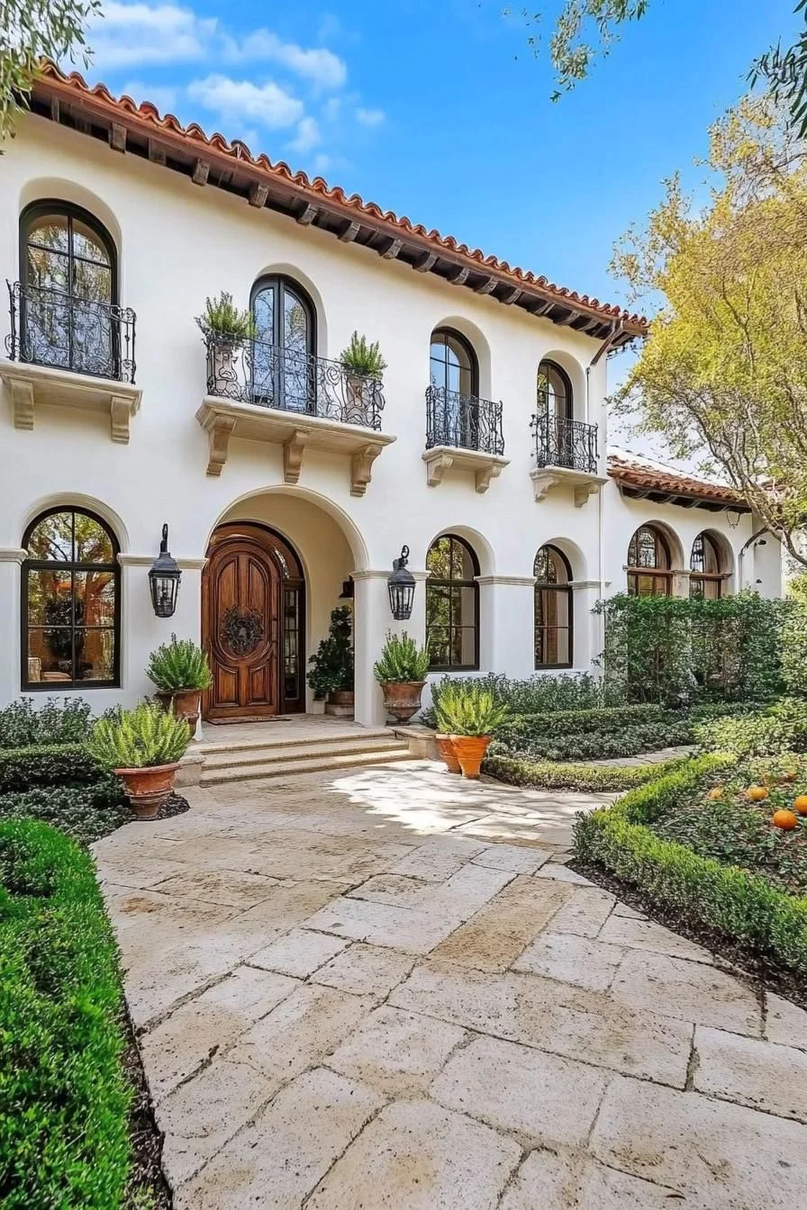 A Villa of Timeless Arches and Awnings