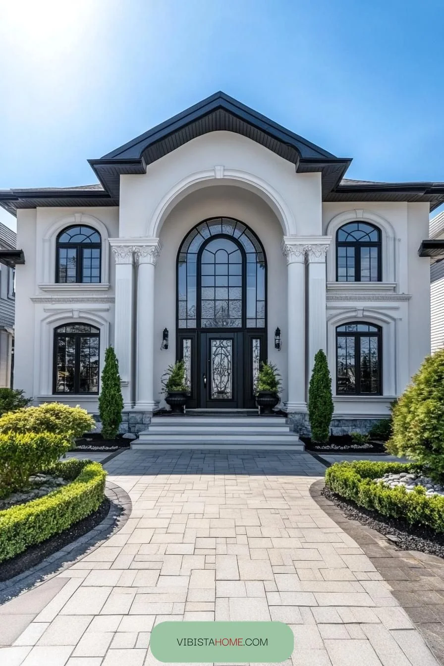 Charming Columns Frame the Grand Entrance